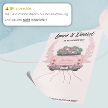 Laden Sie das Bild in den Galerie-Viewer, Hochzeit Geldgeschenk Personalisiert Hochzeitsgeschenk personalisierbar Brautpaar