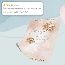 Laden Sie das Bild in den Galerie-Viewer, Geldgeschenk Personalisiertes Hochzeitsgeschenk für Brautpaar Hochzeit Geld verschenken