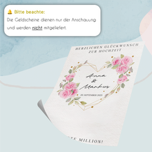 Laden Sie das Bild in den Galerie-Viewer, Hochzeitsgeschenk Personalisiert Geldgeschenk Brautpaar Hochzeit Geld verschenken Hochzeit