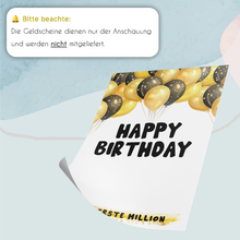 Laden Sie das Bild in den Galerie-Viewer, Geldgeschenk Geburtstag Männer Frauen Geschenkidee Geld - Deine erste Million