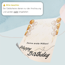 Laden Sie das Bild in den Galerie-Viewer, Geldgeschenk Geburtstag Männer Frauen Lustige Geschenkidee - Deine erste Million