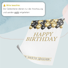 Laden Sie das Bild in den Galerie-Viewer, Geldgeschenk Geburtstag | erste Million | Lustiges Geburtstagsgeschenk Männer Frauen Witzige Geschenkidee Geld verschenken