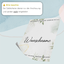 Laden Sie das Bild in den Galerie-Viewer, Personalisiertes Geldgeschenk zum 70. Geburtstag Frauen Männer Geburtstagsgeschenk Geld Geschenkidee personalisierbar