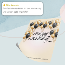 Laden Sie das Bild in den Galerie-Viewer, Geldgeschenk Geburtstag Lustiges Geburtstagsgeschenk Mann Frau - Deine erste Million