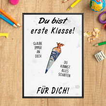 Laden Sie das Bild in den Galerie-Viewer, Einschulung Geldgeschenk Schulanfang Erstklässler Geschenkidee Schulkind