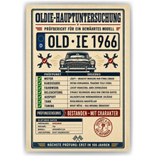 Laden Sie das Bild in den Galerie-Viewer, Oldie-Hauptuntersuchung 1966 als Poster ohne Bilderrahmen