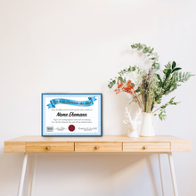 Laden Sie das Bild in den Galerie-Viewer, Bester Ehemann Geschenk personalisiert Geburtstag Poster Zertifikat Urkunde Ehemann personalisierte Geschenkidee Valentinstag Weihnachten