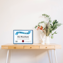 Laden Sie das Bild in den Galerie-Viewer, Bester Opa Geschenk personalisiert Geburtstag Poster Zertifikat Urkunde Großvater personalisierte Geschenkidee