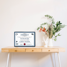 Laden Sie das Bild in den Galerie-Viewer, Lustiges Gamer Geschenk personalisiert Geburtstag Zocker Poster Zertifikat Gaming Geschenkidee für Zocker