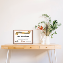 Laden Sie das Bild in den Galerie-Viewer, Hundemama Geschenk personalisiert Poster Zertifikat Hundeliebhaber Urkunde Hundemama Geschenk personalisiert Hundebesitzer