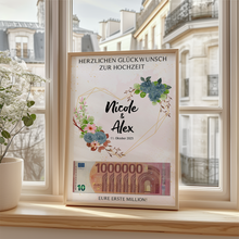 Laden Sie das Bild in den Galerie-Viewer, Hochzeitsgeschenk Personalisiert Geldgeschenk Brautpaar Hochzeit Geld