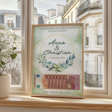 Laden Sie das Bild in den Galerie-Viewer, Hochzeitsgeschenk Personalisiert Geldgeschenk Brautpaar Hochzeit Geld verschenken