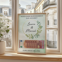 Laden Sie das Bild in den Galerie-Viewer, Hochzeitsgeschenk Personalisiert Geldgeschenk Brautpaar Hochzeit Geld