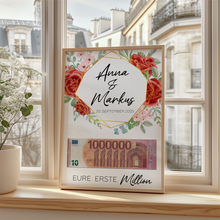 Laden Sie das Bild in den Galerie-Viewer, Personalisiertes Hochzeitsgeschenk Geldgeschenk Brautpaar Hochzeit Geld verschenken