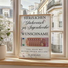 Laden Sie das Bild in den Galerie-Viewer, Jugendweihe Geldgeschenk Personalisiert Geschenkidee