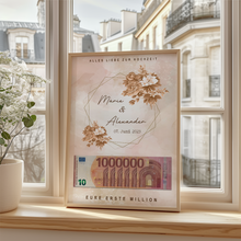Laden Sie das Bild in den Galerie-Viewer, Geldgeschenk Personalisiertes Hochzeitsgeschenk für Brautpaar Hochzeit Geld verschenken