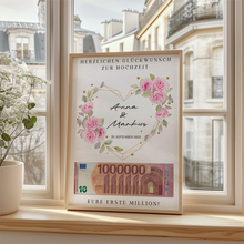 Laden Sie das Bild in den Galerie-Viewer, Hochzeitsgeschenk Personalisiert Geldgeschenk Brautpaar Hochzeit Geld verschenken Hochzeit