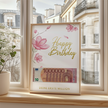 Laden Sie das Bild in den Galerie-Viewer, Geldgeschenk Geburtstag Frau Lustiges Geschenk Freundin - Deine erste Million