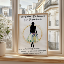 Laden Sie das Bild in den Galerie-Viewer, Geldgeschenk Jugendweihe Mädchen Geschenk zur Jugendweihe Deko Karte