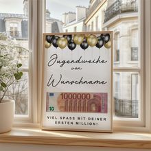 Laden Sie das Bild in den Galerie-Viewer, Personalisiertes Geldgeschenk zur Jugendweihe Geschenkidee Jugendweihe