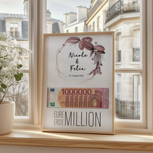 Laden Sie das Bild in den Galerie-Viewer, Personalisiertes Hochzeitsgeschenk Geldgeschenk Brautpaar Hochzeit Geld