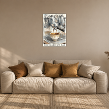 Laden Sie das Bild in den Galerie-Viewer, Espresso Poster Vintage Kaffeemaschine Wandbild Küche Barista Deko