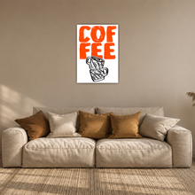 Laden Sie das Bild in den Galerie-Viewer, Coffee Poster Vintage Kaffee Wandbild Küche Café Deko Barista