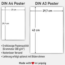 Laden Sie das Bild in den Galerie-Viewer, LOVE Partner Poster Personalisiert mit Namen &amp; Datum Geschenk Valentinstag Hochzeit

