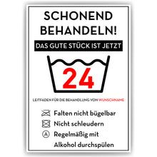 Laden Sie das Bild in den Galerie-Viewer, Personalisiertes Geschenk zum 24. Geburtstag Frau Mann Wäsche Lustige Geschenkidee 24 Jahre Geburtstagskarte Witzige Party Deko