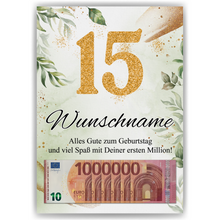 Laden Sie das Bild in den Galerie-Viewer, Personalisiertes Geschenk zum 15. Geburtstag Männer Frauen Geburtstagsgeschenk Geschenk