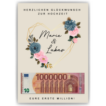 Laden Sie das Bild in den Galerie-Viewer, Hochzeitsgeschenk Personalisiert Geldgeschenk Brautpaar Hochzeit Geld verschenken