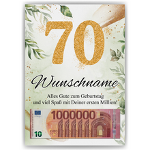Laden Sie das Bild in den Galerie-Viewer, Personalisiertes Geschenk zum 70. Geburtstag Männer Frauen Geburtstagsgeschenk Geschenk