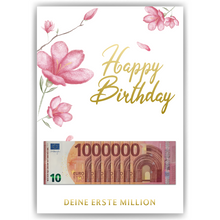 Laden Sie das Bild in den Galerie-Viewer, Geldgeschenk Geburtstag Frau Lustiges Geschenk Freundin - Deine erste Million