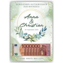 Laden Sie das Bild in den Galerie-Viewer, Hochzeitsgeschenk Personalisiert Geldgeschenk Brautpaar Hochzeit Geld verschenken