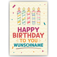 Laden Sie das Bild in den Galerie-Viewer, Personalisiertes Geschenk zum Geburtstag Geschenkidee personalisierbar Geburtstagskarte