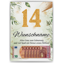 Laden Sie das Bild in den Galerie-Viewer, Personalisiertes Geschenk zum 14. Geburtstag Männer Frauen Geburtstagsgeschenk Geschenk