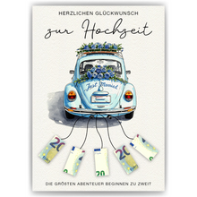 Laden Sie das Bild in den Galerie-Viewer, Geldgeschenk Hochzeit | Hochzeitsgeschenk für Brautpaar Geld Hochzeitsgeschenke | Hochzeitsauto Geld kreativ verschenken