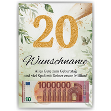 Laden Sie das Bild in den Galerie-Viewer, Personalisiertes Geschenk zum 20. Geburtstag Männer Frauen Geburtstagsgeschenk Geschenk