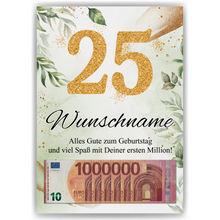 Laden Sie das Bild in den Galerie-Viewer, Personalisiertes Geschenk zum 25. Geburtstag Männer Frauen Geburtstagsgeschenk Geschenk