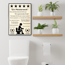 Laden Sie das Bild in den Galerie-Viewer, Lustiges Badezimmer Poster Toilette Sprüche Gäste-WC Wandbild Dekoration Klo Humor WC Bad Sprüche Deko Toilette

