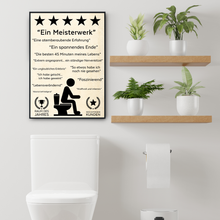 Laden Sie das Bild in den Galerie-Viewer, Lustiges Badezimmer Poster Toilette Sprüche Gäste-WC Wandbild Dekoration Klo Humor WC Bad Sprüche Deko Toilette