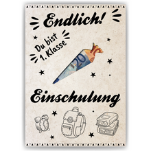 Laden Sie das Bild in den Galerie-Viewer, Einschulung Geldgeschenk Schulanfang Geschenk zum Schulstart Schultüte