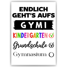 Laden Sie das Bild in den Galerie-Viewer, Grundschulabschluss Geschenk Gymnasium Einschulung 5. Klasse