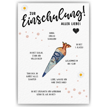 Laden Sie das Bild in den Galerie-Viewer, Geldgeschenk zur Einschulung Schultüte Jungen Mädchen Schulanfang Erstklässler