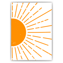 Laden Sie das Bild in den Galerie-Viewer, Sonnenstrahlen Poster Boho Wandbild Minimalistische Wandkunst Modern