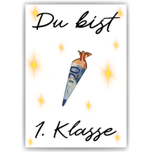 Laden Sie das Bild in den Galerie-Viewer, Einschulung Geldgeschenk Zuckertüte Schulanfang Geschenk zum Schulstart
