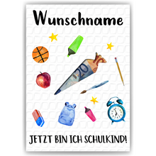 Laden Sie das Bild in den Galerie-Viewer, Personalisiertes Geschenk zur Einschulung Geldgeschenk Schulanfang Schultüte