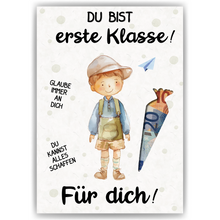 Laden Sie das Bild in den Galerie-Viewer, Geldgeschenk zur Einschulung Schultüte Junge Schulanfang Erstklässler Geschenk