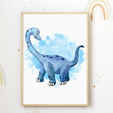 Laden Sie das Bild in den Galerie-Viewer, Dinosaurier 4er Set Bilder Kinderzimmer Dino Deko DIN A4 Poster Babyzimmer Wandbilder
