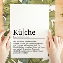 Laden Sie das Bild in den Galerie-Viewer, Küche Poster Definition Kunstdruck Wandbild Geschenk